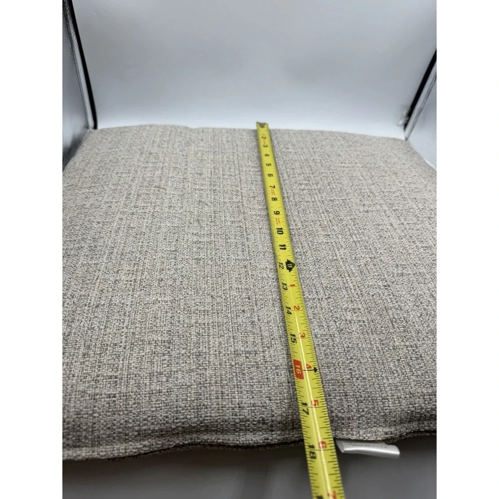NWOT At Home Durable Outdoor Cushion Patio Chair W/ Ties H2O Resistant 17x19in